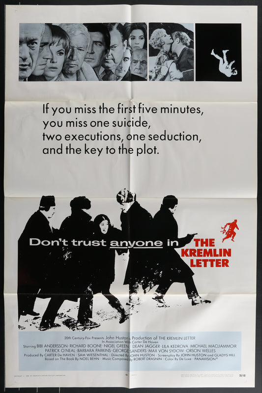 The Kremlin Letter (1970) Original US One Sheet Movie Poster