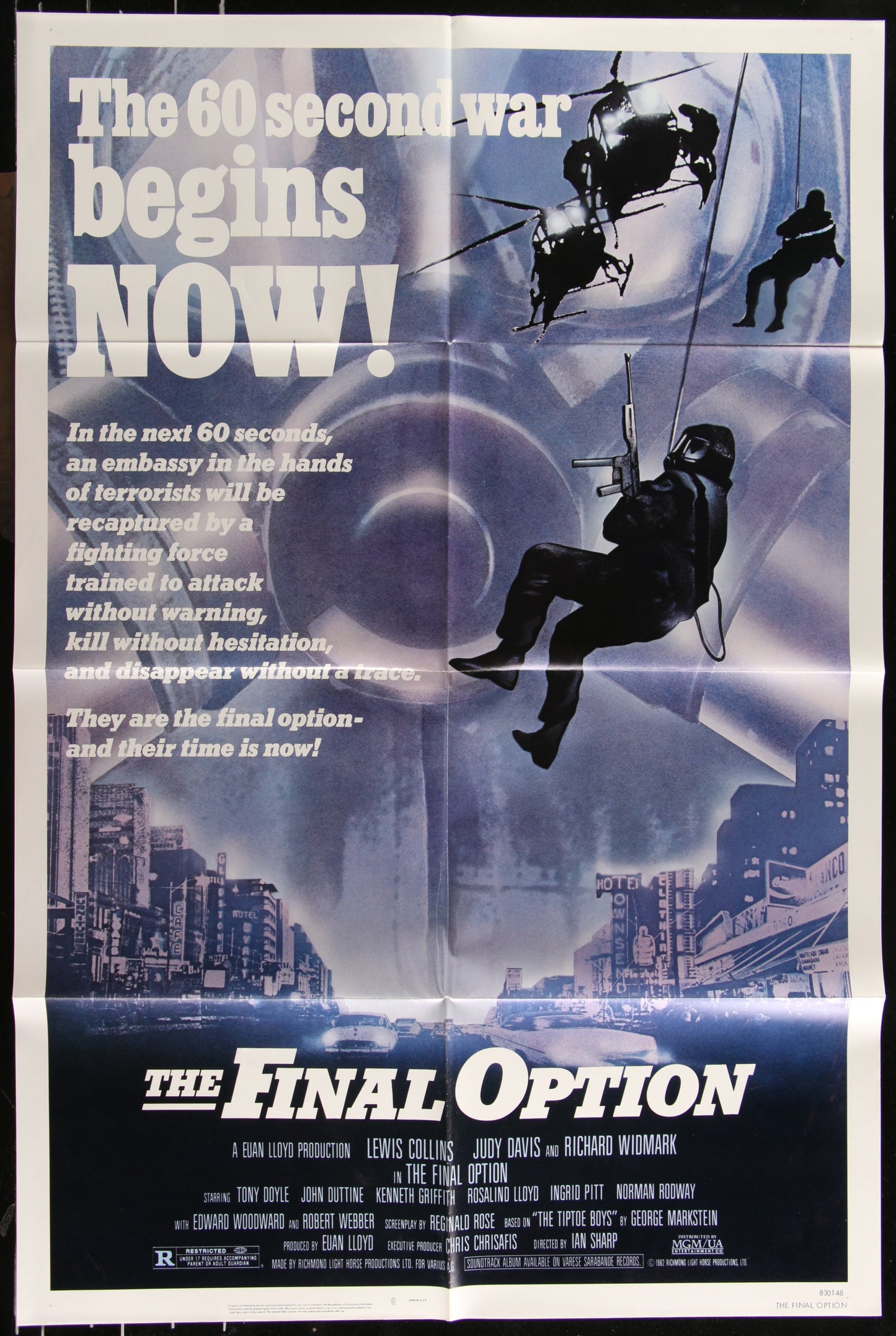 The Final Option (1982) Original US One Sheet Movie Poster