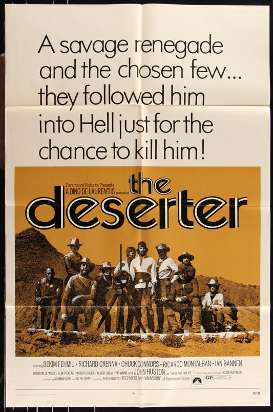 The Deserter (1971) Original US One Sheet Movie Poster