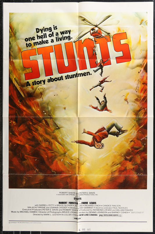 Stunts (1977) Original US One Sheet Movie Poster