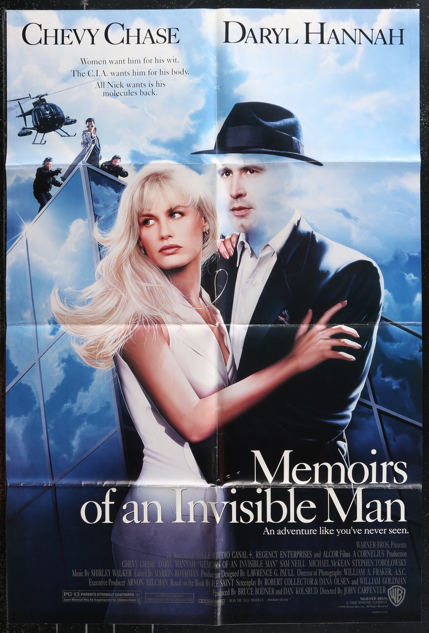 Memoirs Of An Invisible Man (1992) Original US One Sheet Movie Poster