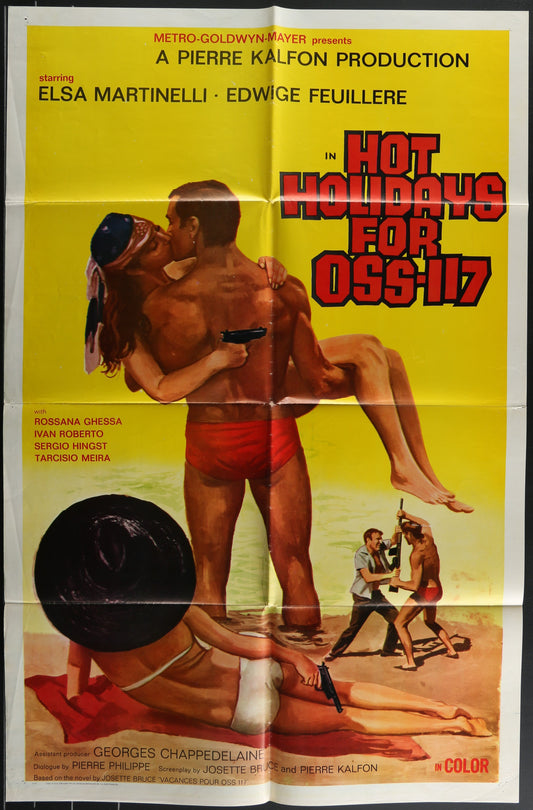 Hot Holidays For OSS-117 (1970) Original US One Sheet Movie Poster