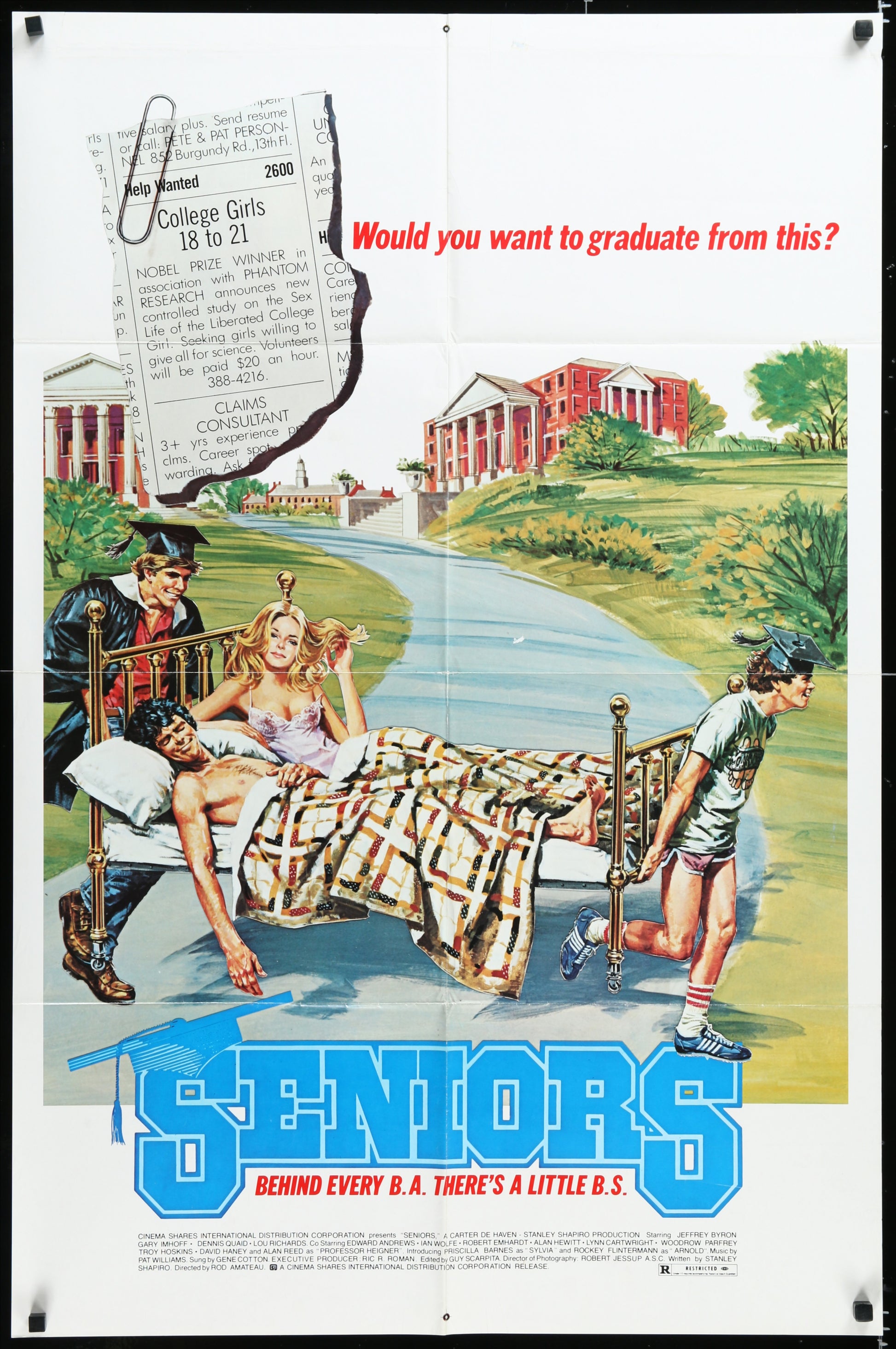 Seniors (1978) Original US One Sheet Movie Poster