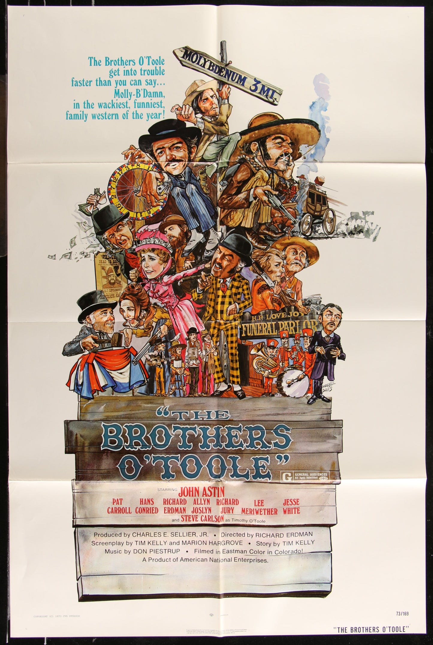 The Brothers O'Toole (1973) Original US One Sheet Movie Poster