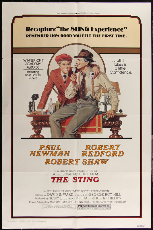 The Sting (1977 RR) Original US One Sheet Movie Poster