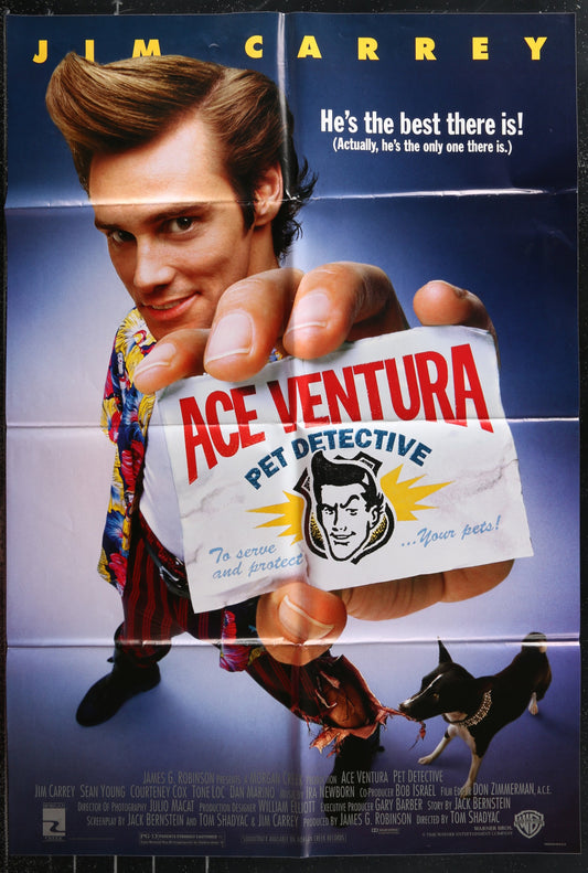 Ace Ventura: Pet Detective (1994) Original US One Sheet Movie Poster