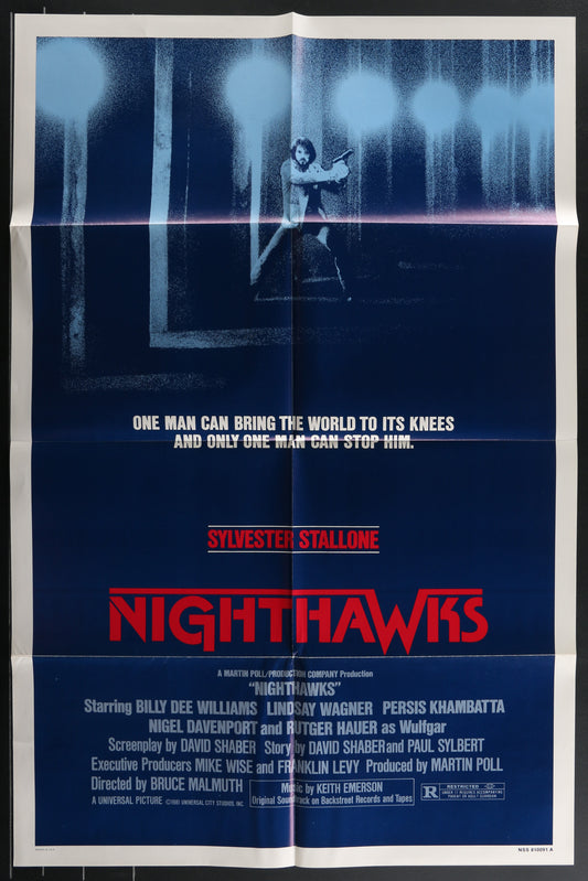 Nighthawks (1981) Original US One Sheet Movie Poster