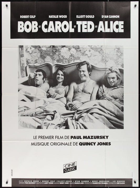 Bob And Carol And Ted And Alice (1980s RR) Original French Grande Movie Poster