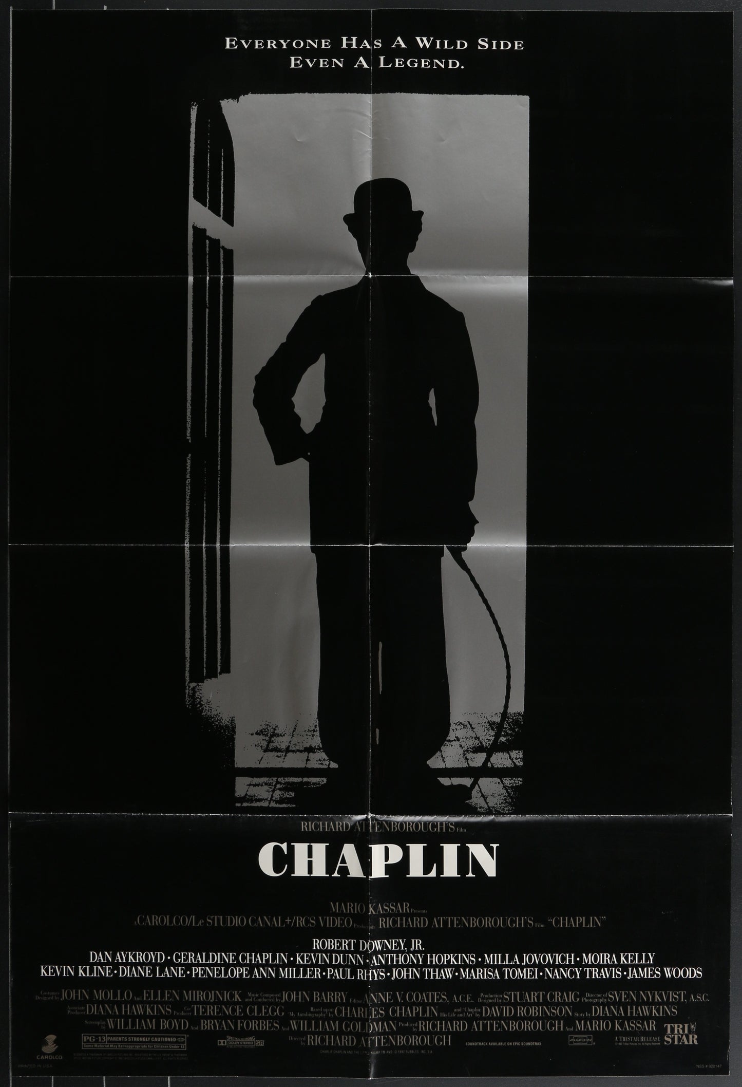 Chaplin (1992) Original US One Sheet Movie Poster