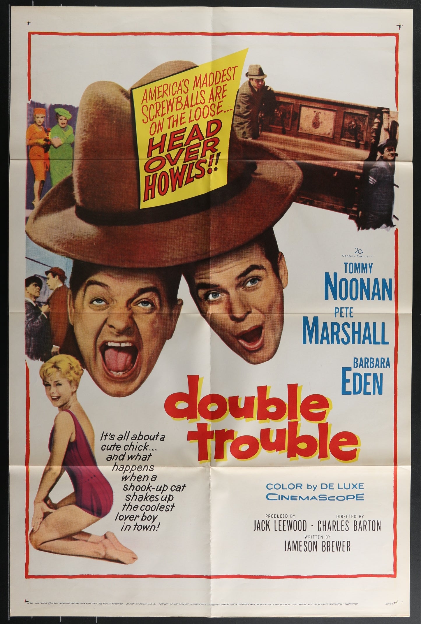 Double Trouble (1960) Original US One Sheet Movie Poster