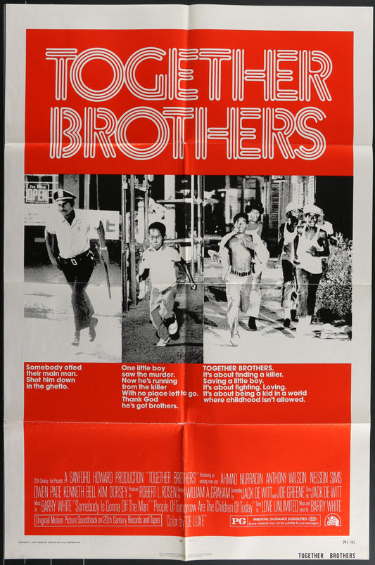 Together Brothers (1974) Original US One Sheet Movie Poster