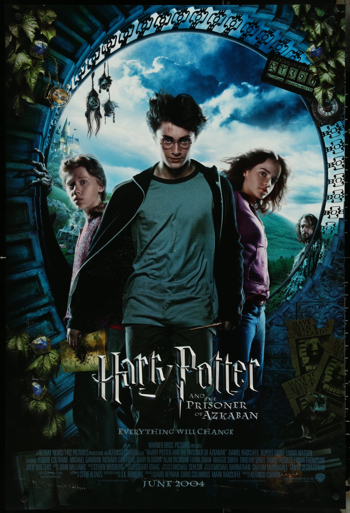 Harry Potter And the Prisoner Of Azkaban (2004) Original US One Sheet Movie Poster