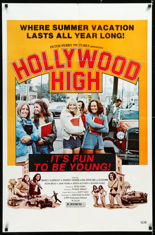 Hollywood High (1976) Original US One Sheet Movie Poster