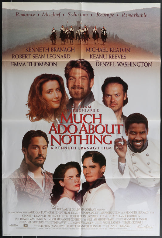 Much Ado About Nothing (1993) Original US One Sheet Movie Poster