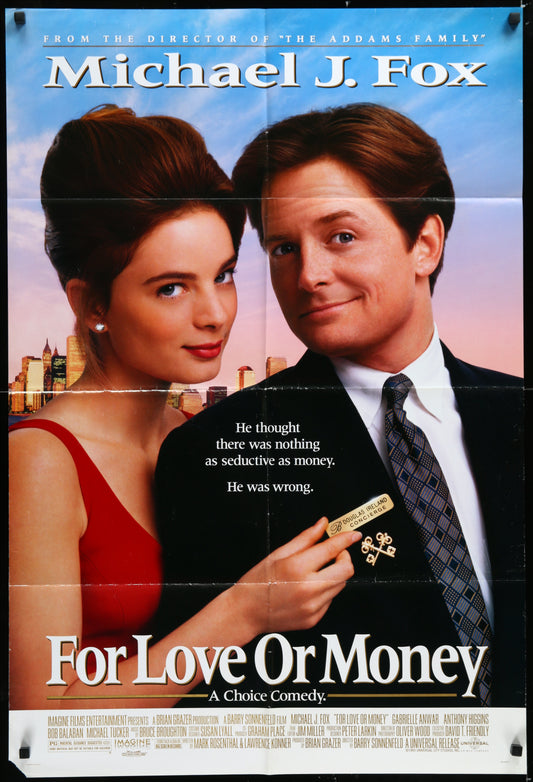 For Love Or Money (1993) Original US One Sheet Movie Poster