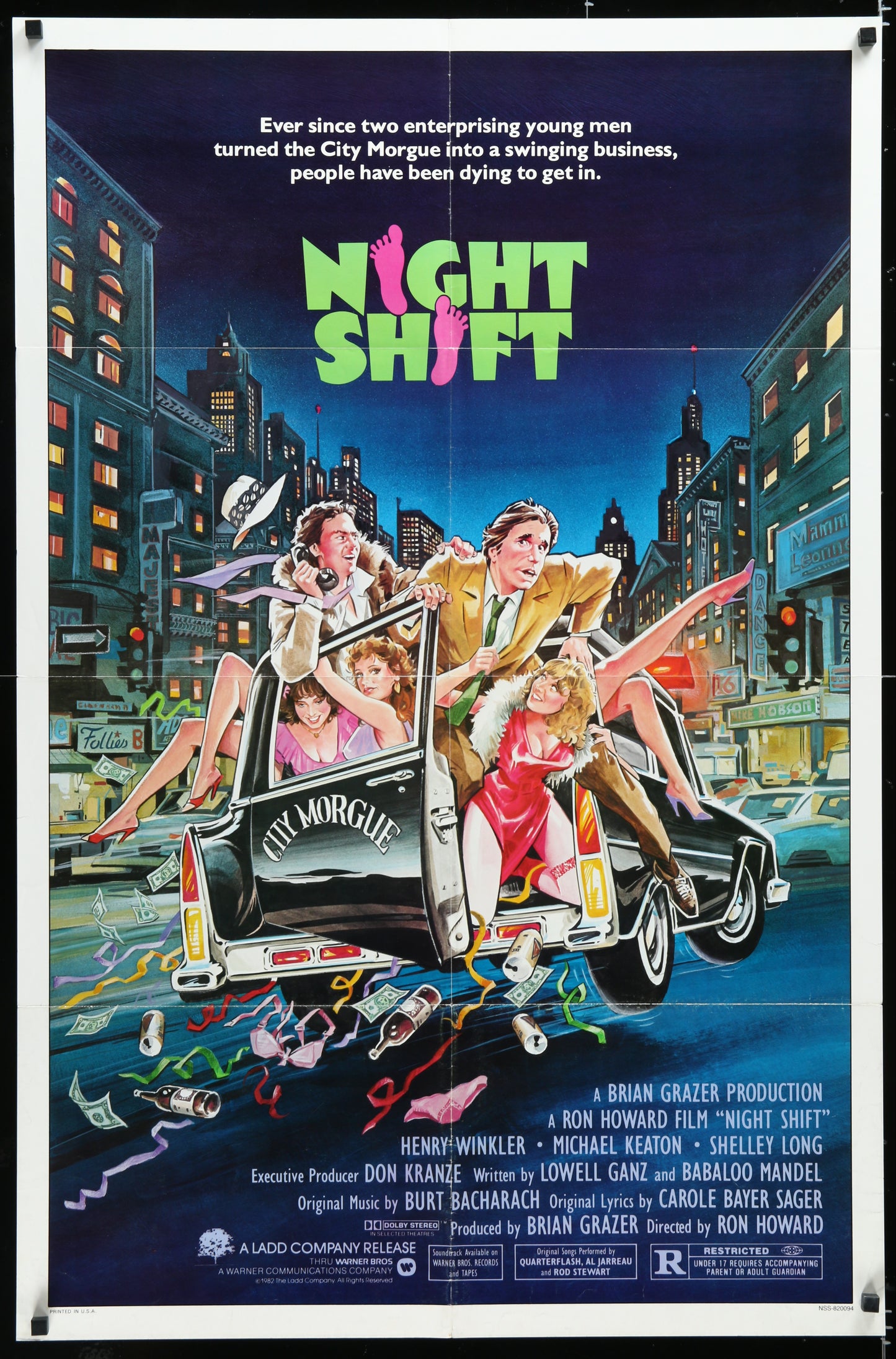 Night Shift (1982) Original US One Sheet Movie Poster