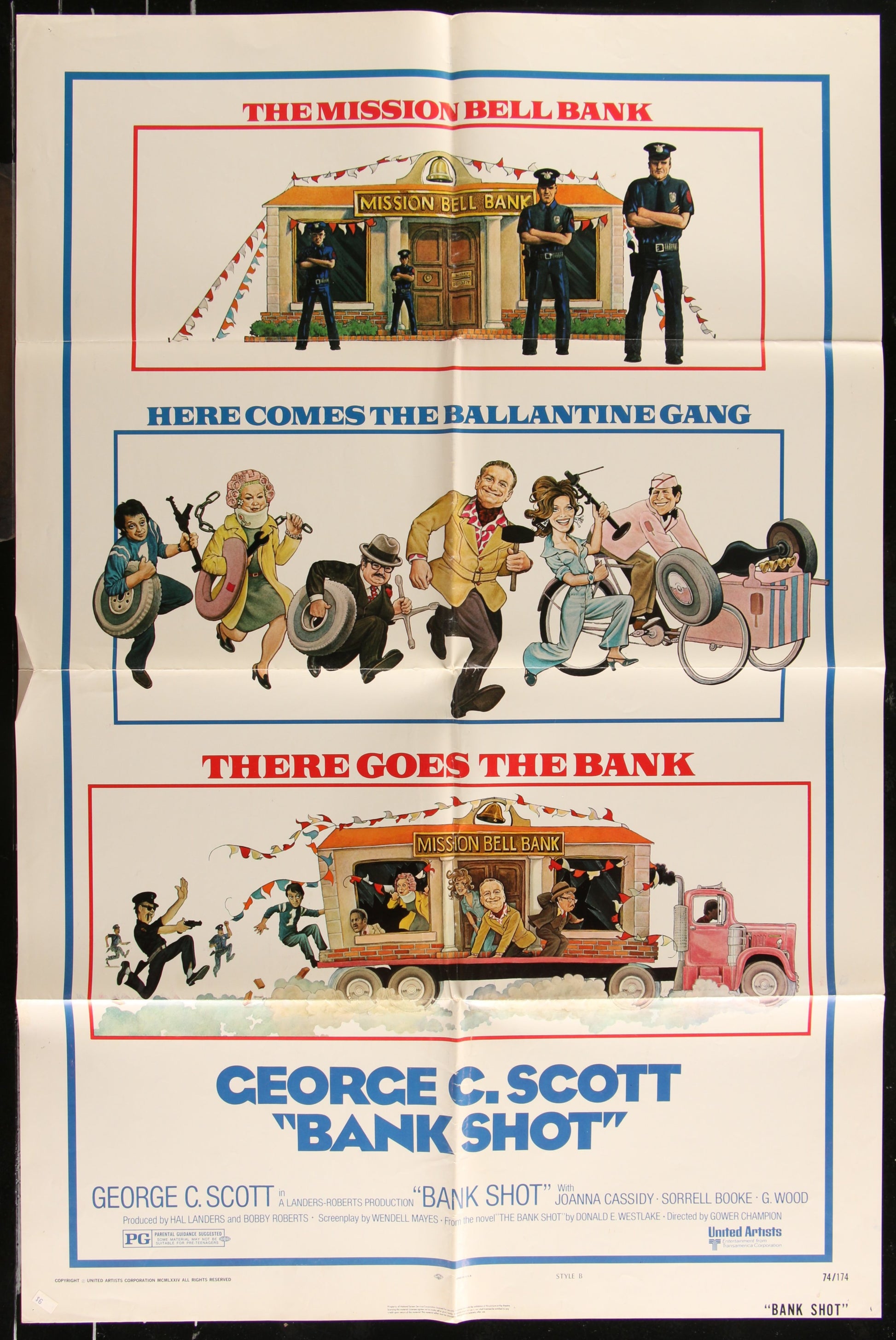 Bank Shot (1974) Original US One Sheet Movie Poster