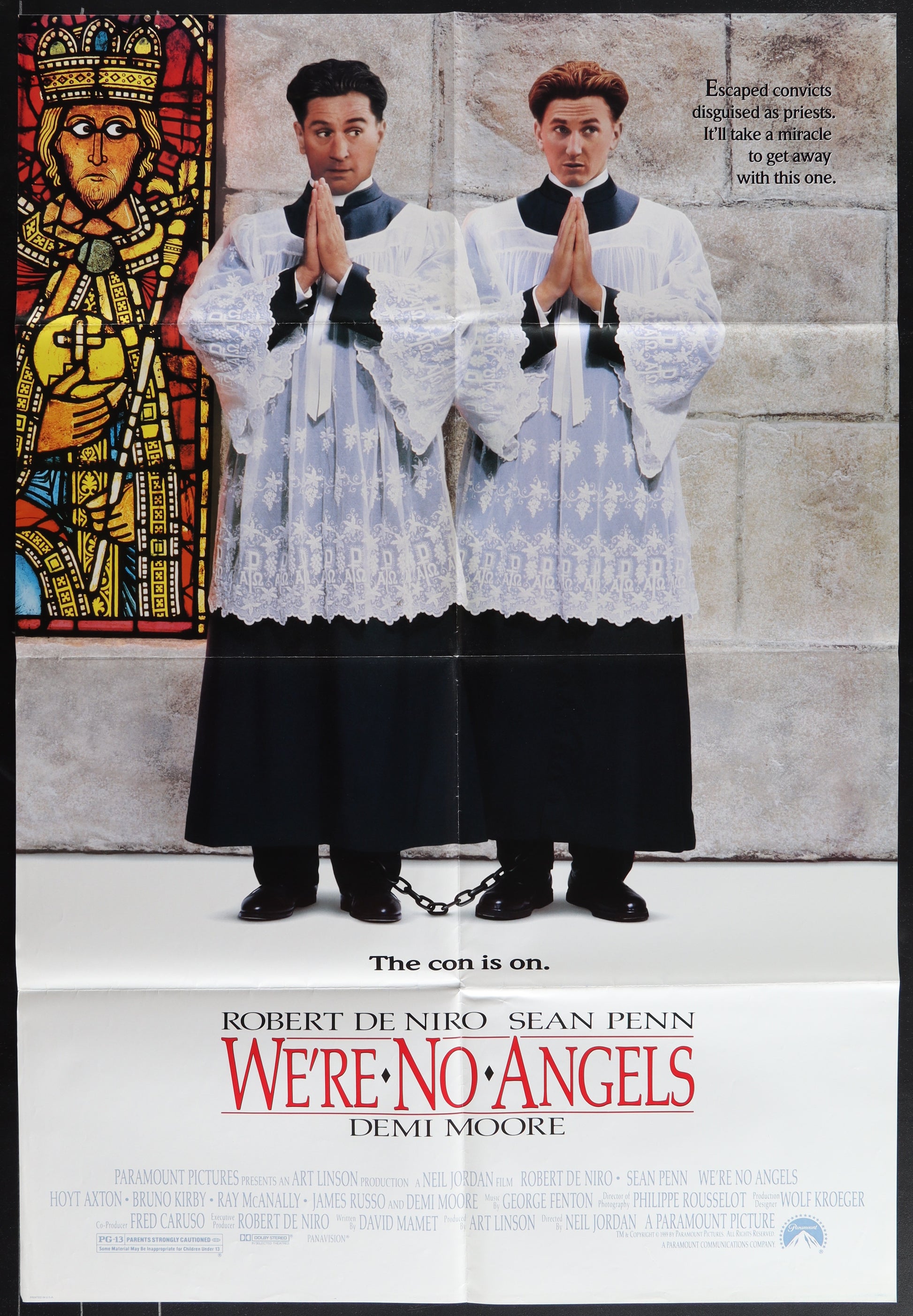 We're No Angels (1989) Original US One Sheet Movie Poster