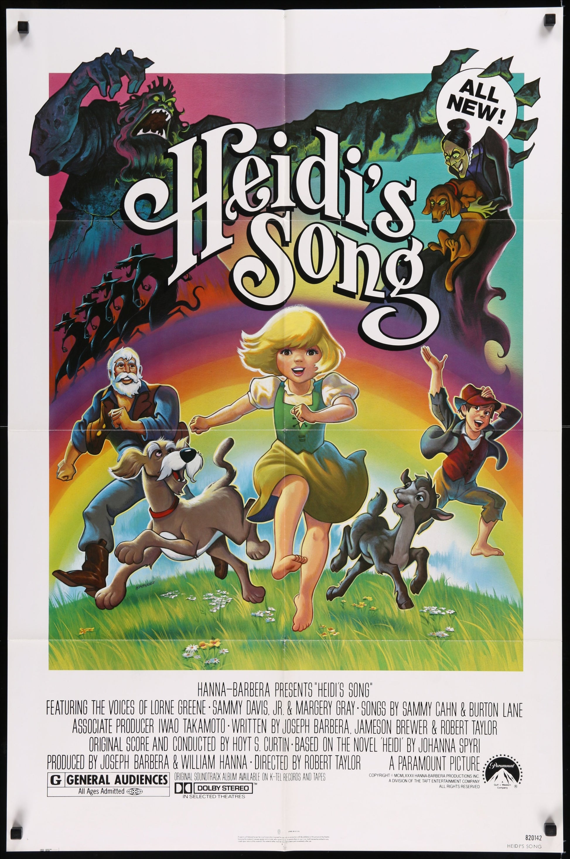 Heidi's Song (1982) Original US One Sheet Movie Poster