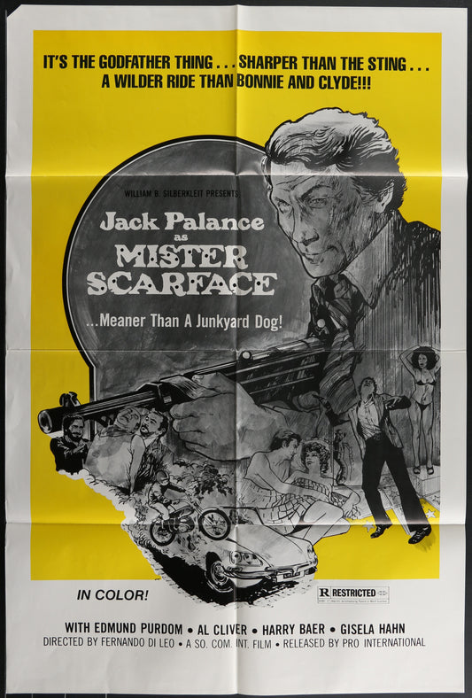 Mister Scarface (1977) Original US One Sheet Movie Poster