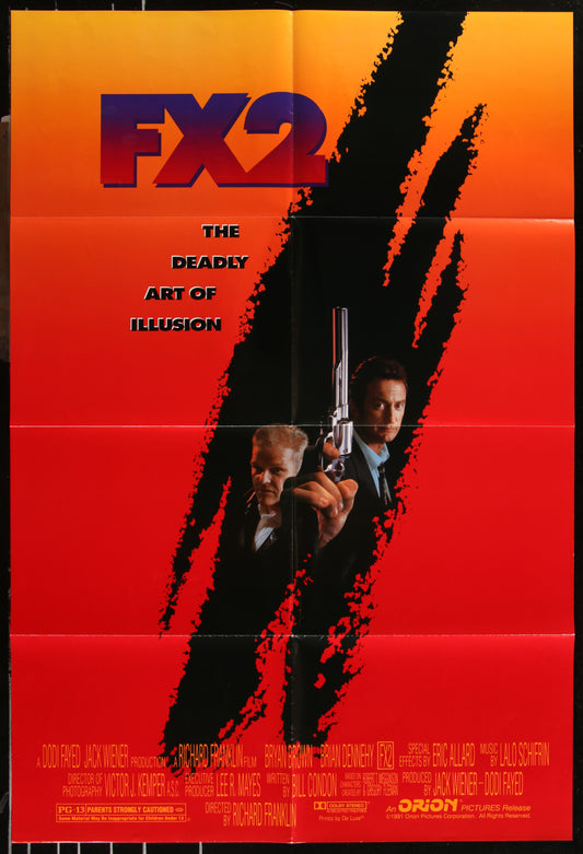 F/X2 (1991) Original US One Sheet Movie Poster