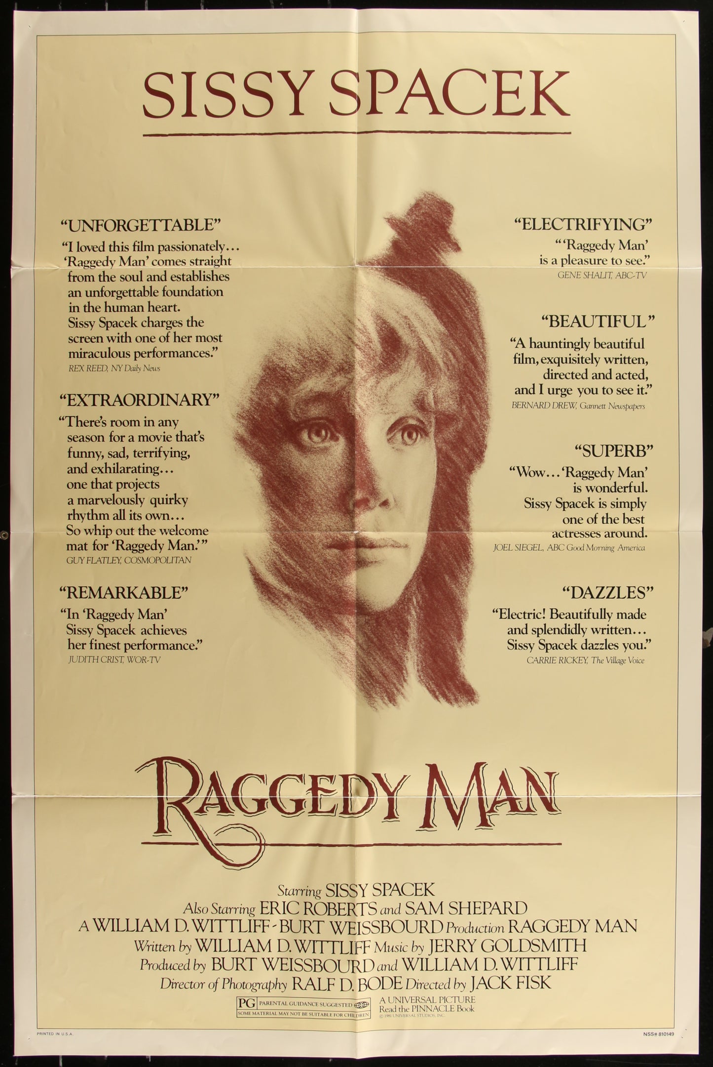 Raggedy Man (1981) Original US One Sheet Movie Poster