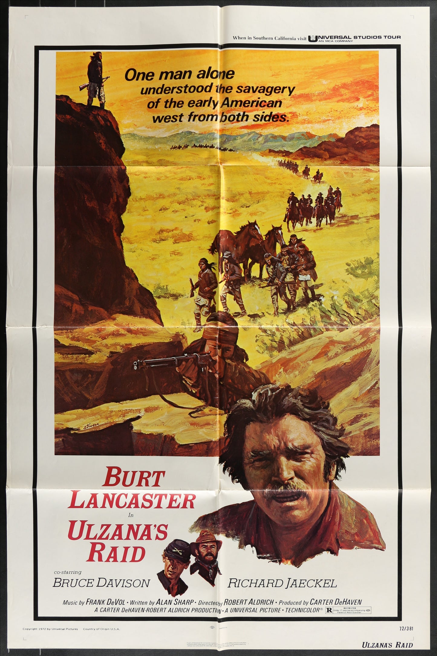 Ulzana's Raid (1972) Original US One Sheet Movie Poster