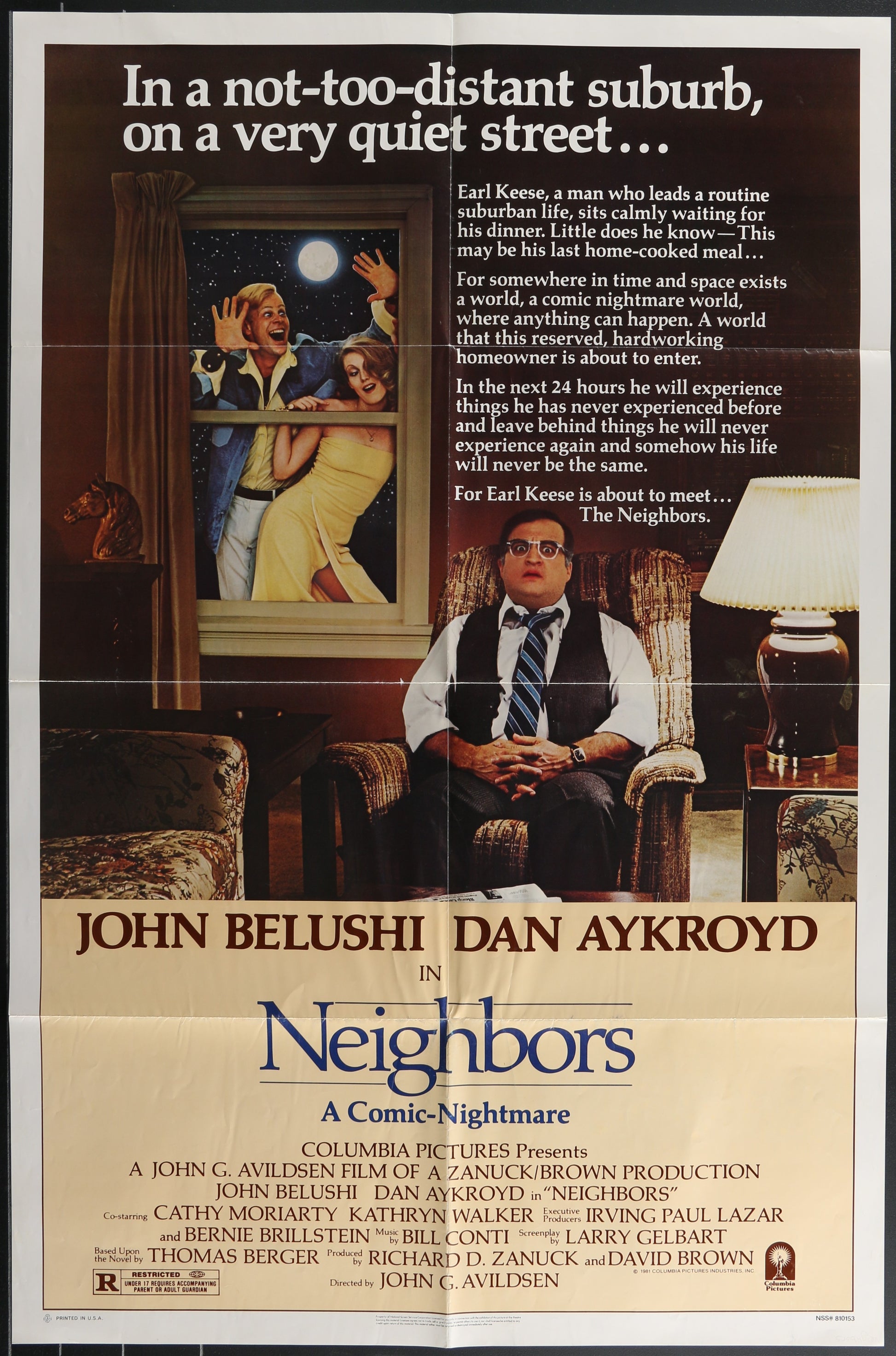 Neighbours (1981) Original US One Sheet Movie Poster