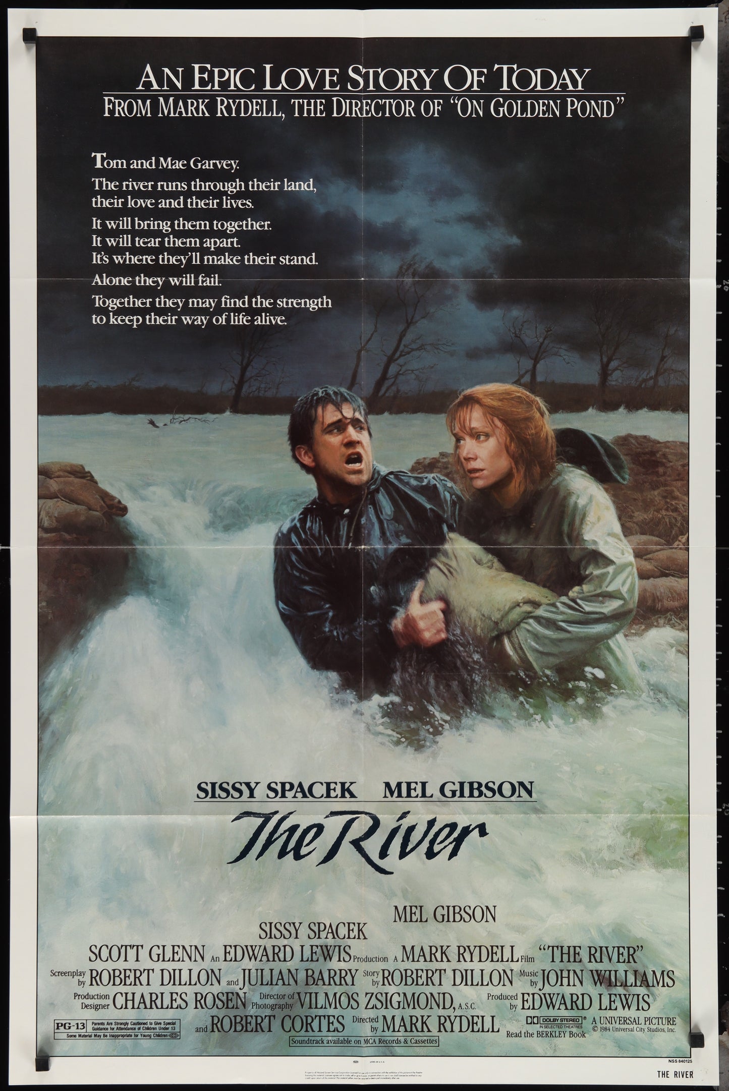 The River (1984) Original US One Sheet Movie Poster