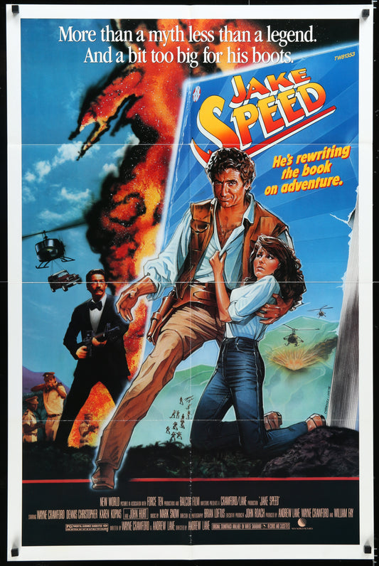 Jake Speed (1986) Original US One Sheet Movie Poster