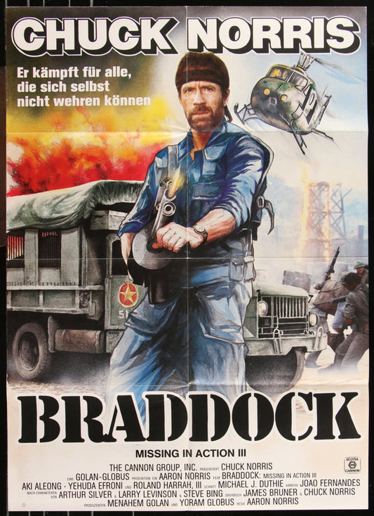 Braddock: Missing In Action III (1988) Original German A1 Movie Poster