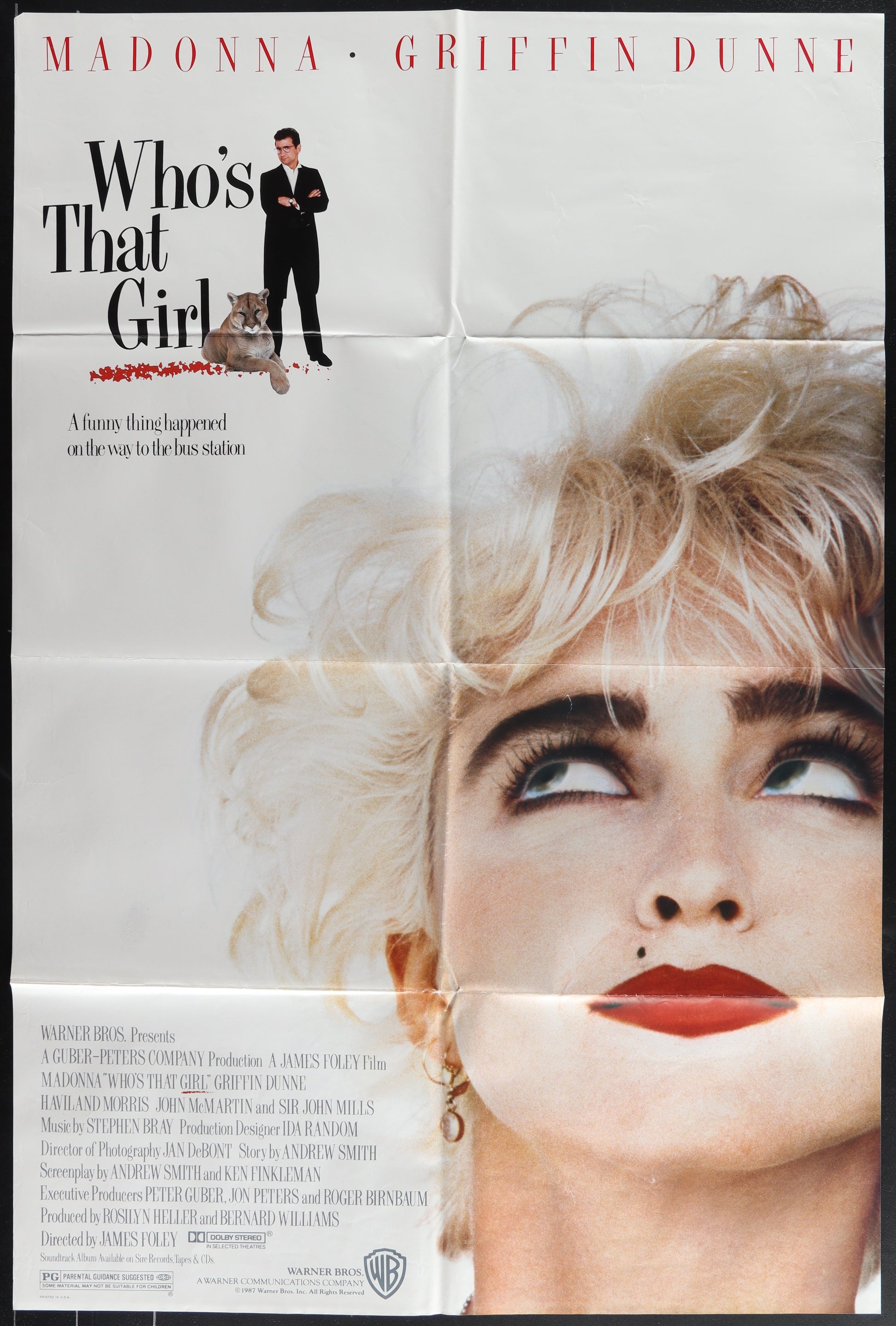 Who's That Girl (1987) Original US One Sheet Movie Poster