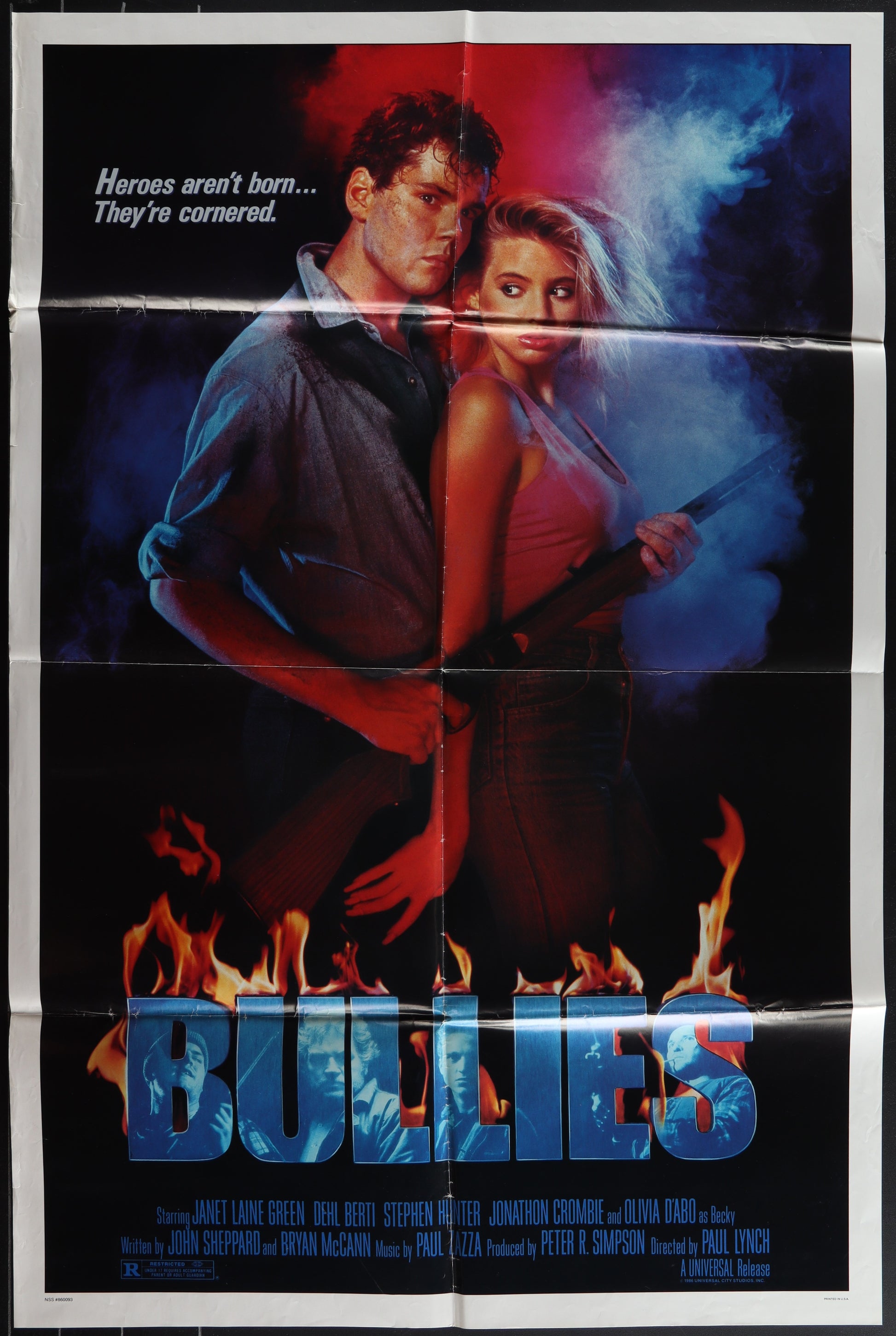 Bullies (1986) Original US One Sheet Movie Poster