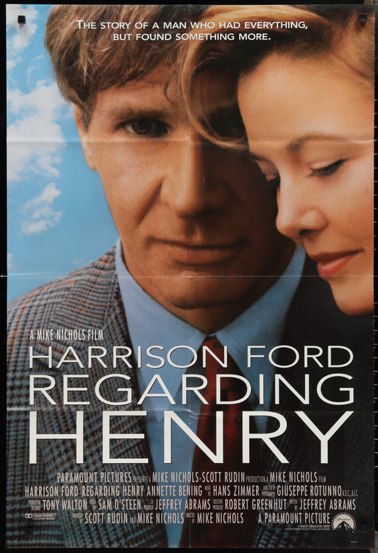Regarding Henry (1991) Original US One Sheet Movie Poster