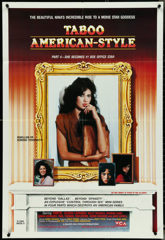 Taboo American Style Part 4- She Becomes #1 Box Office Star (1985) Original US One sheet Movie Poster
