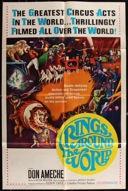 Rings Around The World (1966) Original US One Sheet Movie Poster