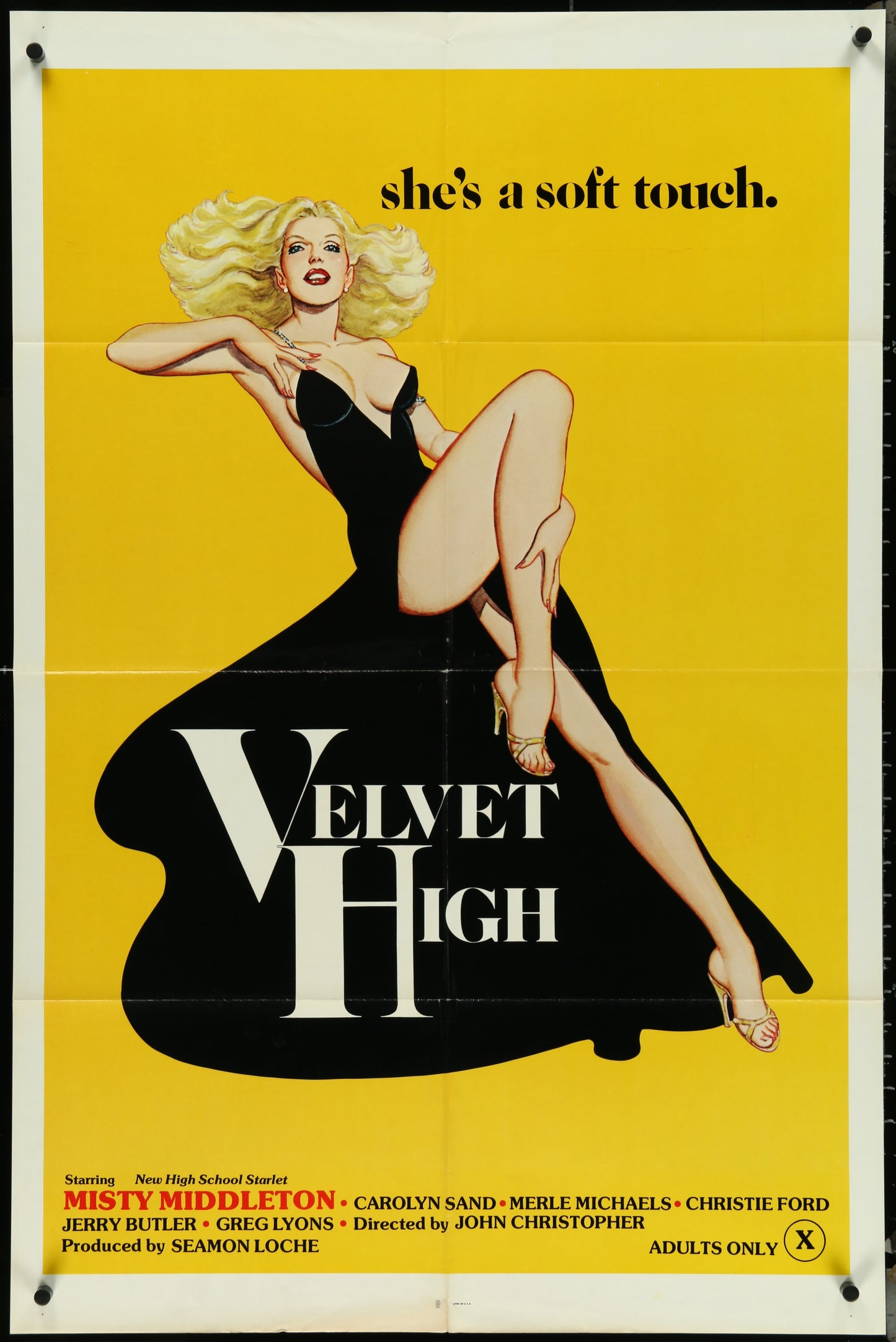 Velvet High (1981) Original US One Sheet Movie Poster