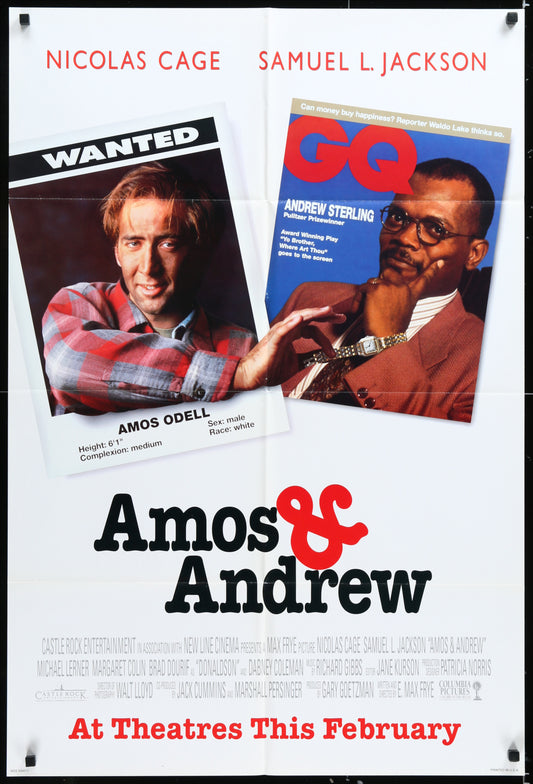 Amos & Andrew (1993) Original US One Sheet Movie Poster