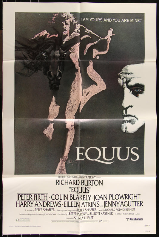 Equus (1977) Original US One Sheet Movie Poster