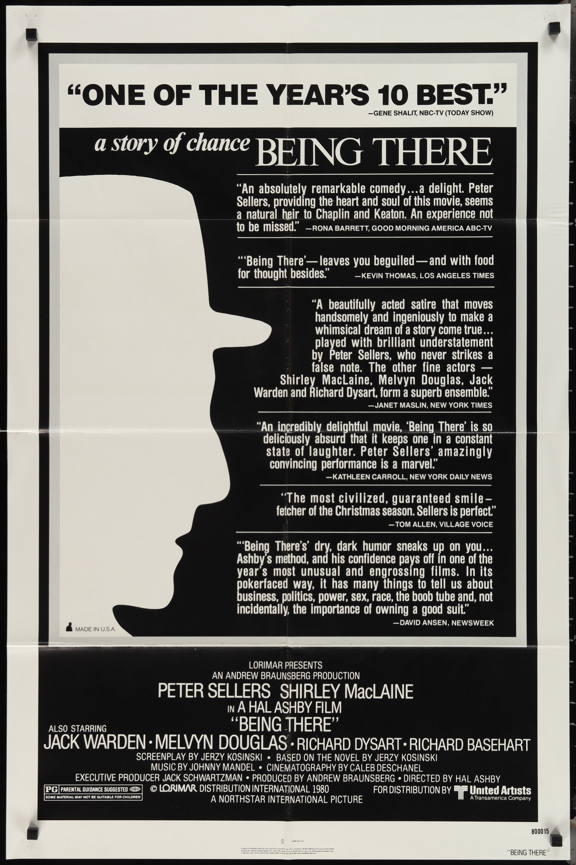 Being There (1979) Original US One Sheet Movie Poster