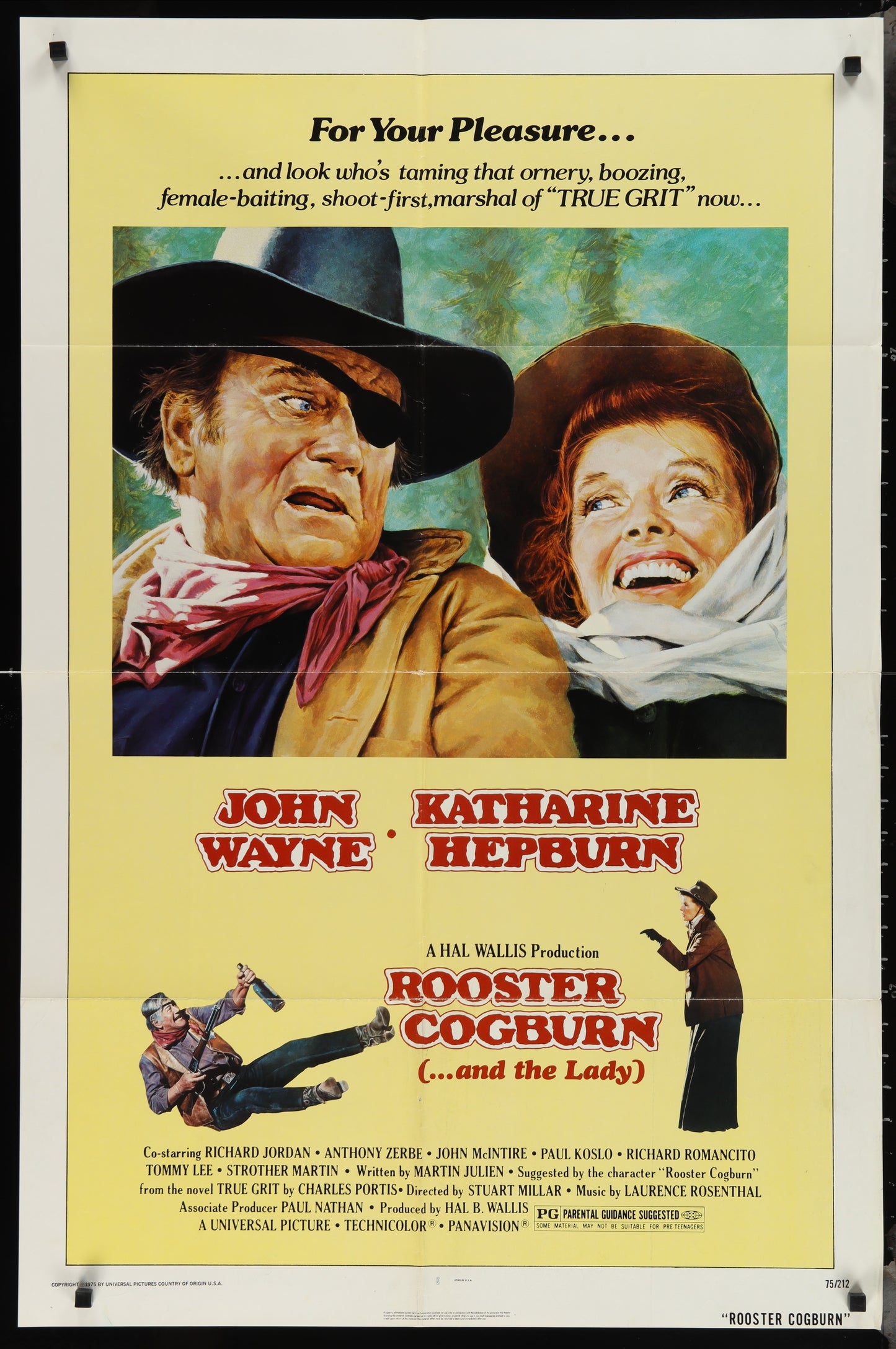 Rooster Cogburn (1975) Original US One Sheet Movie Poster