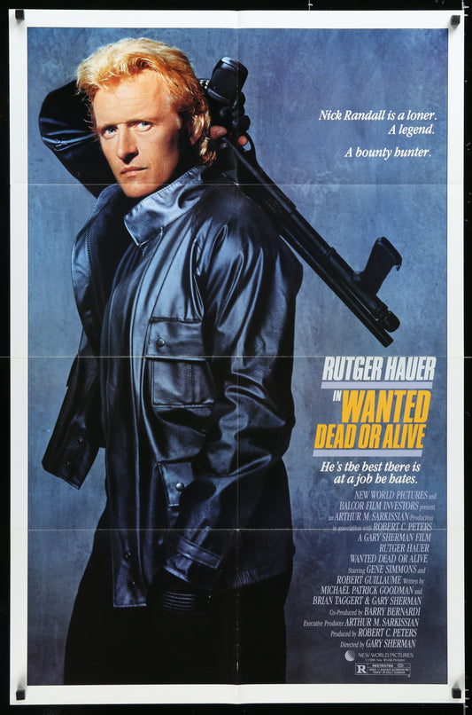 Wanted Dead Or Alive (1986) Original US One Sheet Movie Poster