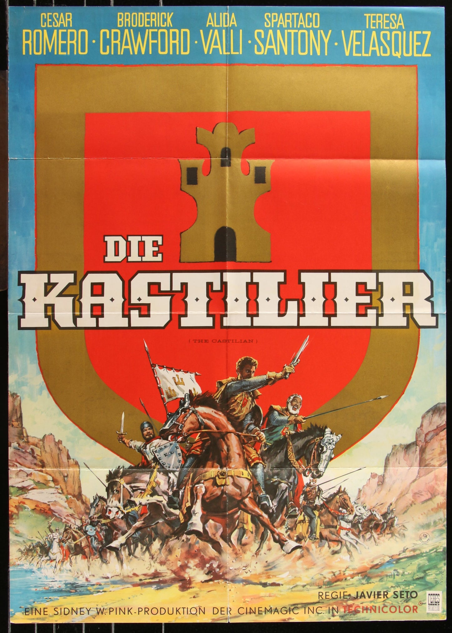 The Castilian (1965) Original German A1 Movie Poster