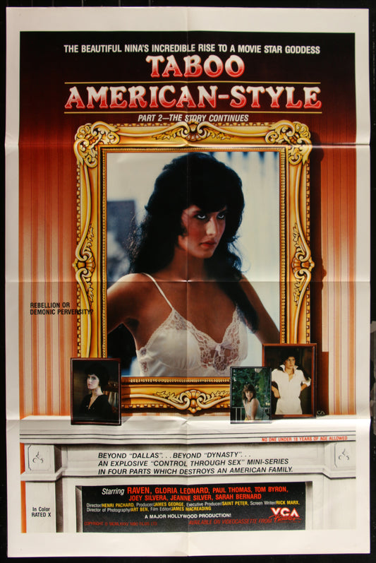 Taboo American Style Part 2 (1985) Original US One Sheet Movie Poster