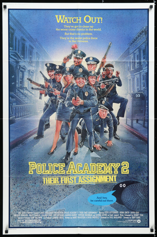 Police Academy 2 (1985) Original US One Sheet Movie Poster