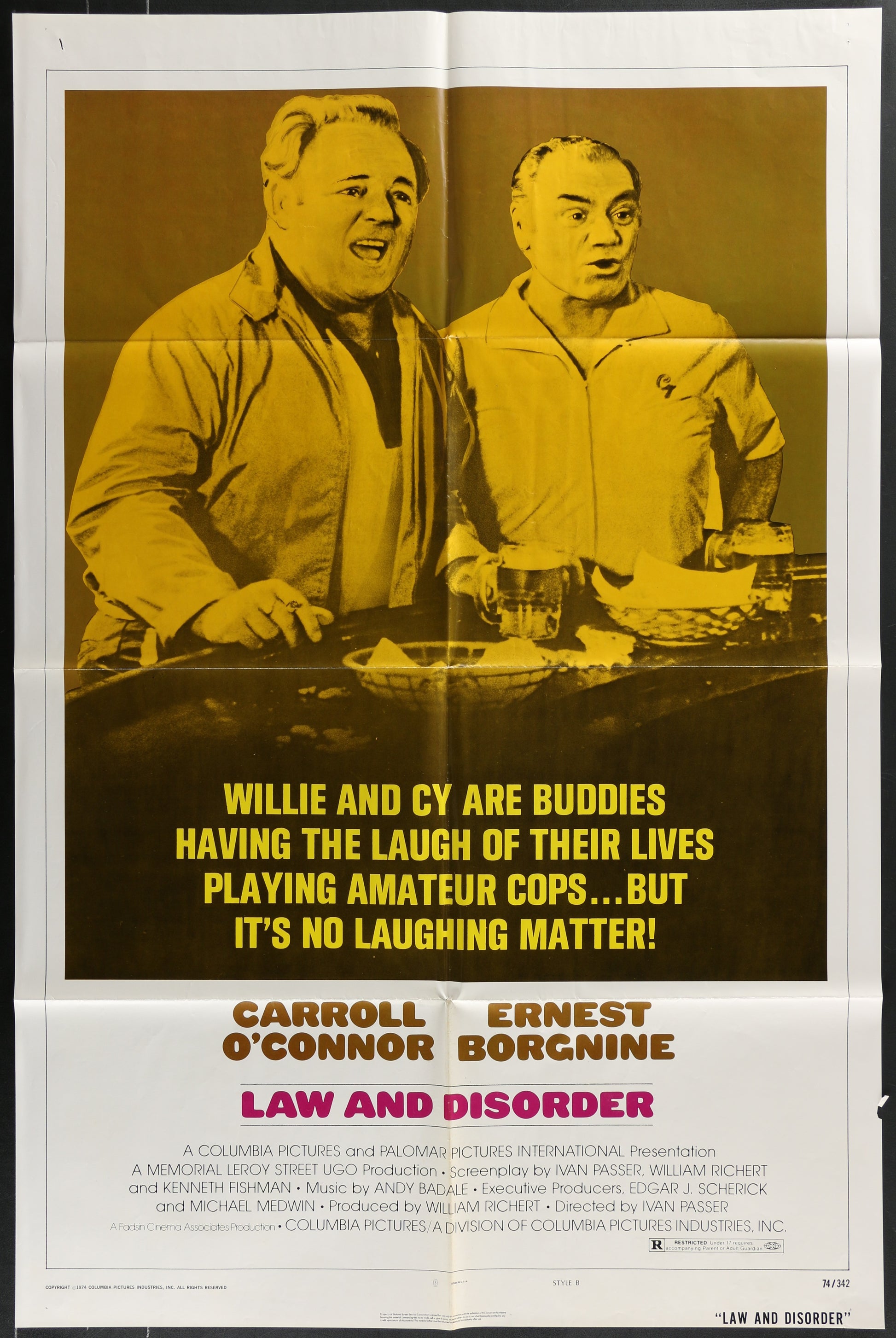 Law And Disorder (1974) Original US One Sheet Movie Poster