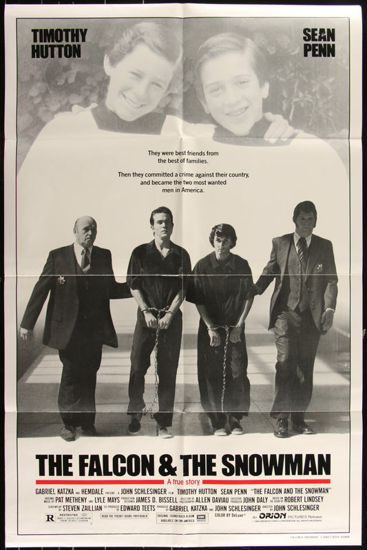 The Falcon And The Snowman (1985) Original US One Sheet Movie Poster