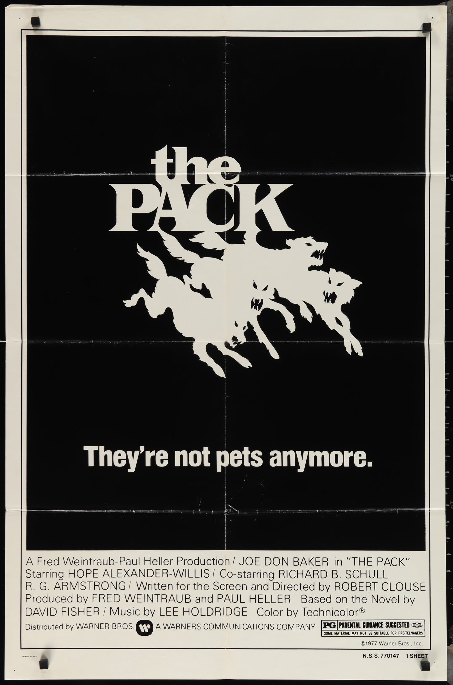 The Pack (1977) Original US One Sheet Movie Poster