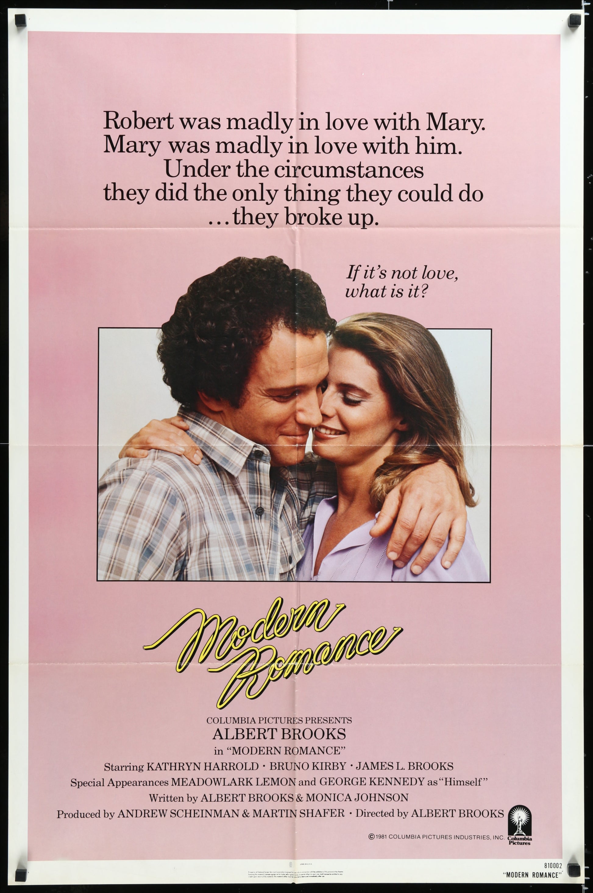 Modern Romance (1981) Original US One Sheet Movie Poster