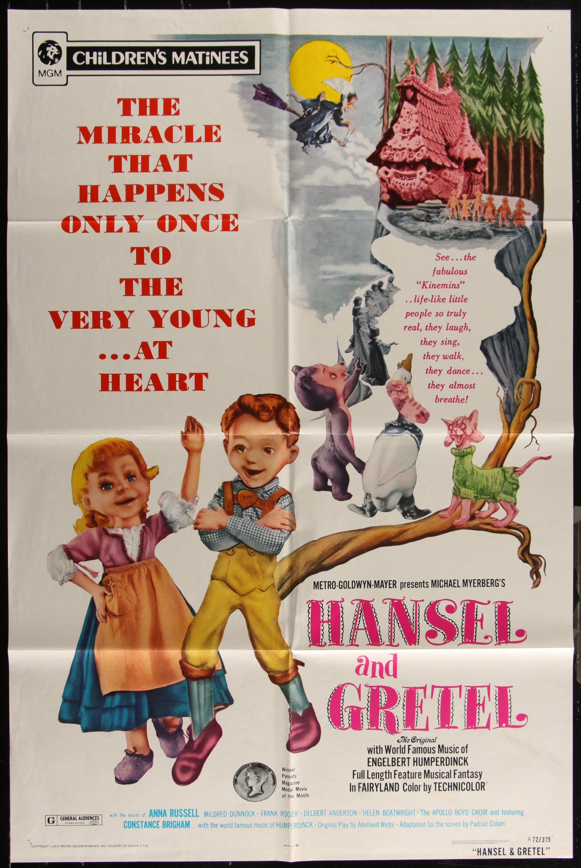 Hansel And Gretel (1972 Re-Release) Original US One Sheet Movie Poster